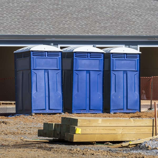 what is the expected delivery and pickup timeframe for the portable toilets in New Haven VT